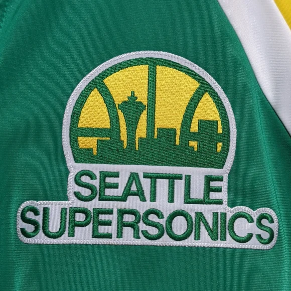 VTG Mitchell & Ness Seattle Supersonics Lined Track Jacket Large - Picture 3 of 11